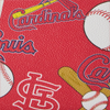 MLB Cardinals Large Zip Around Wristlet