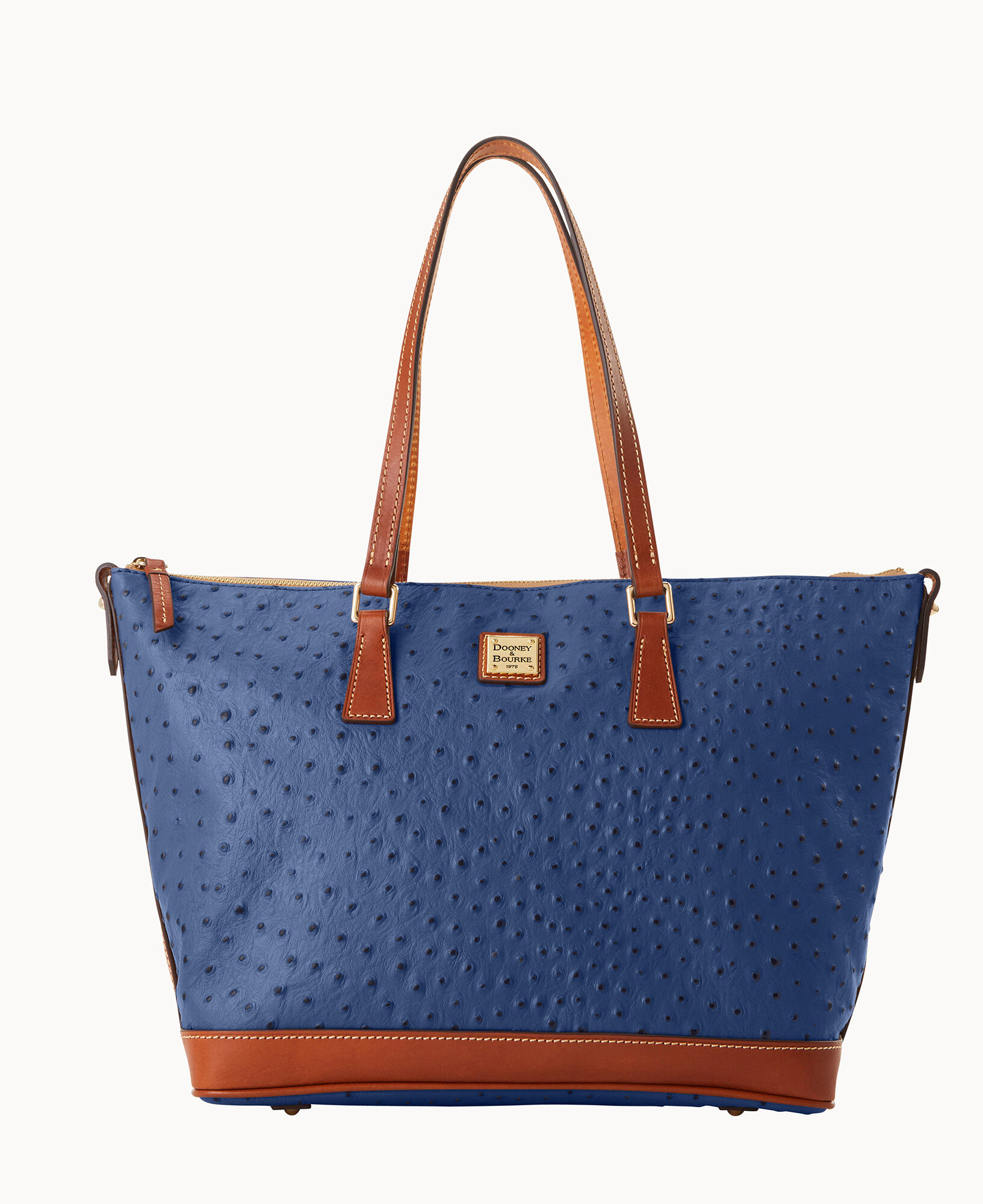 トートバッグ OSTRICH MARKET TOTE BAG 22 Tote Vegan Ostrich Leather Zip Tote Handbag – To The