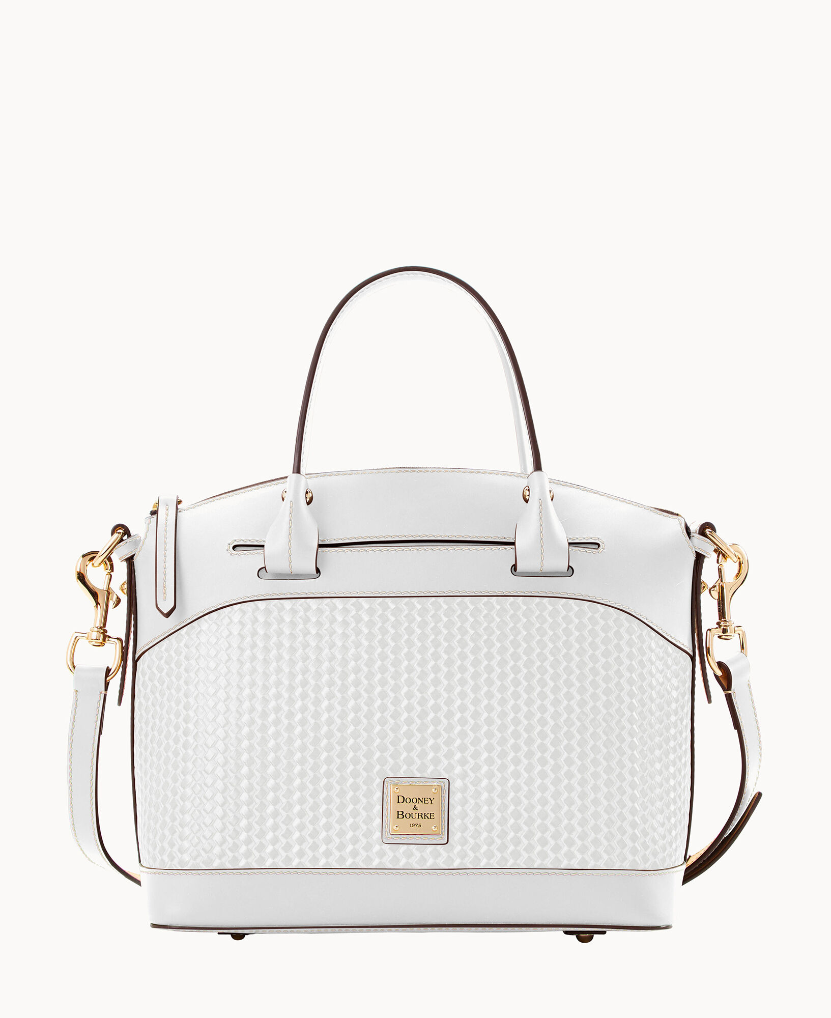 Dooney Bourke Beacon Woven Domed Satchel