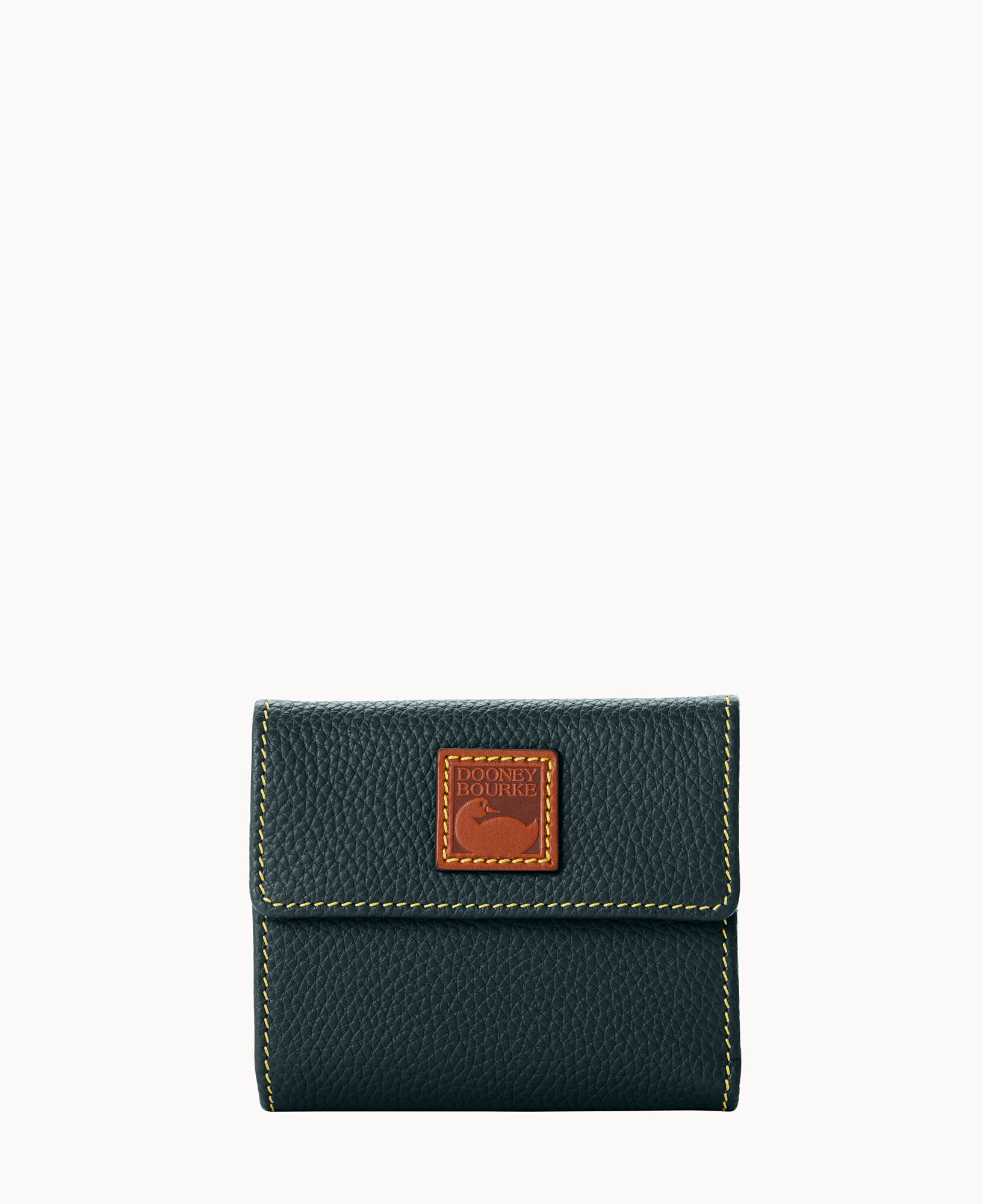 Dooney & Bourke Small Flap Pebble Leather Wallet