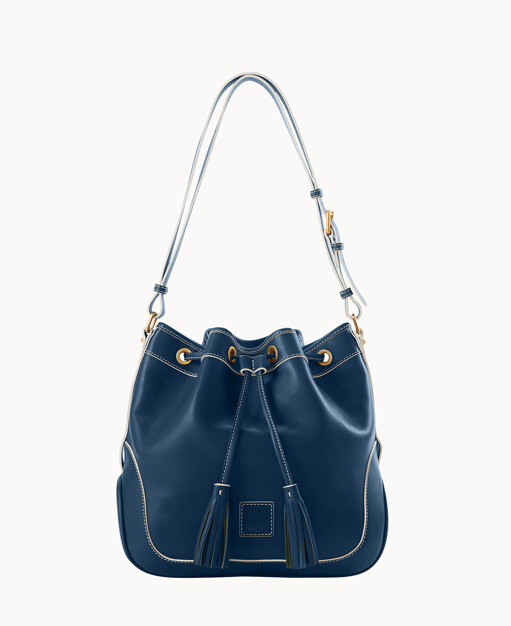 Dooney & Bourke Pebble Grain Logo Lock Shoulder Bag with Pouch