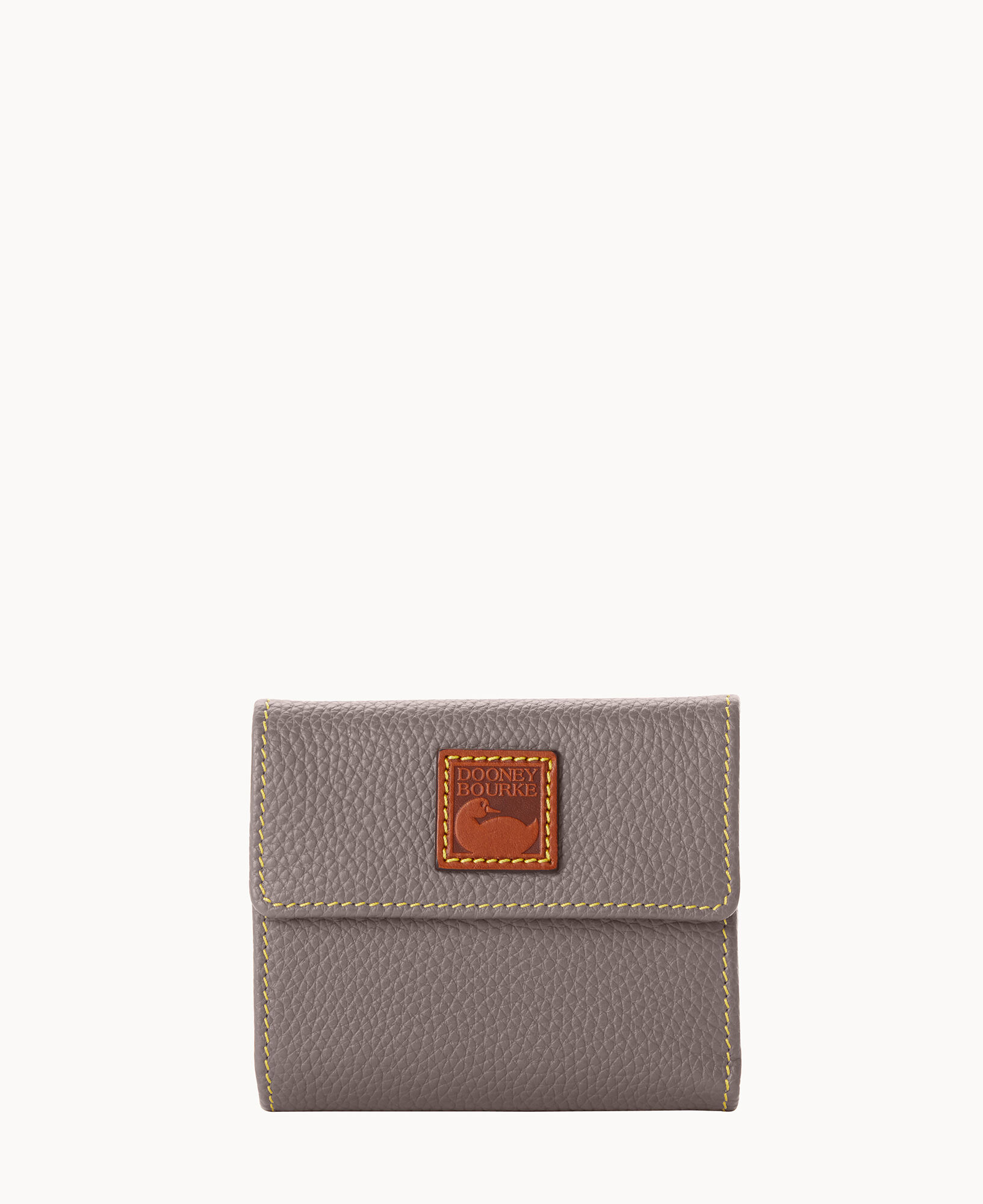 Dooney & Bourke Ostrich Small Flap Credit Card Wallet