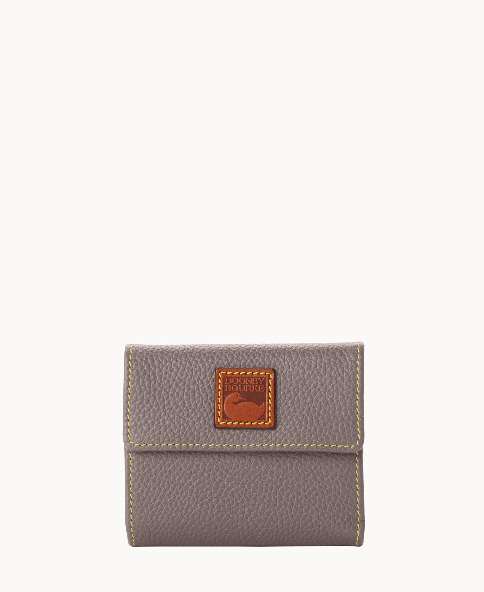 Dooney & Bourke Pebble Grain Small Flap Credit Card Wallet