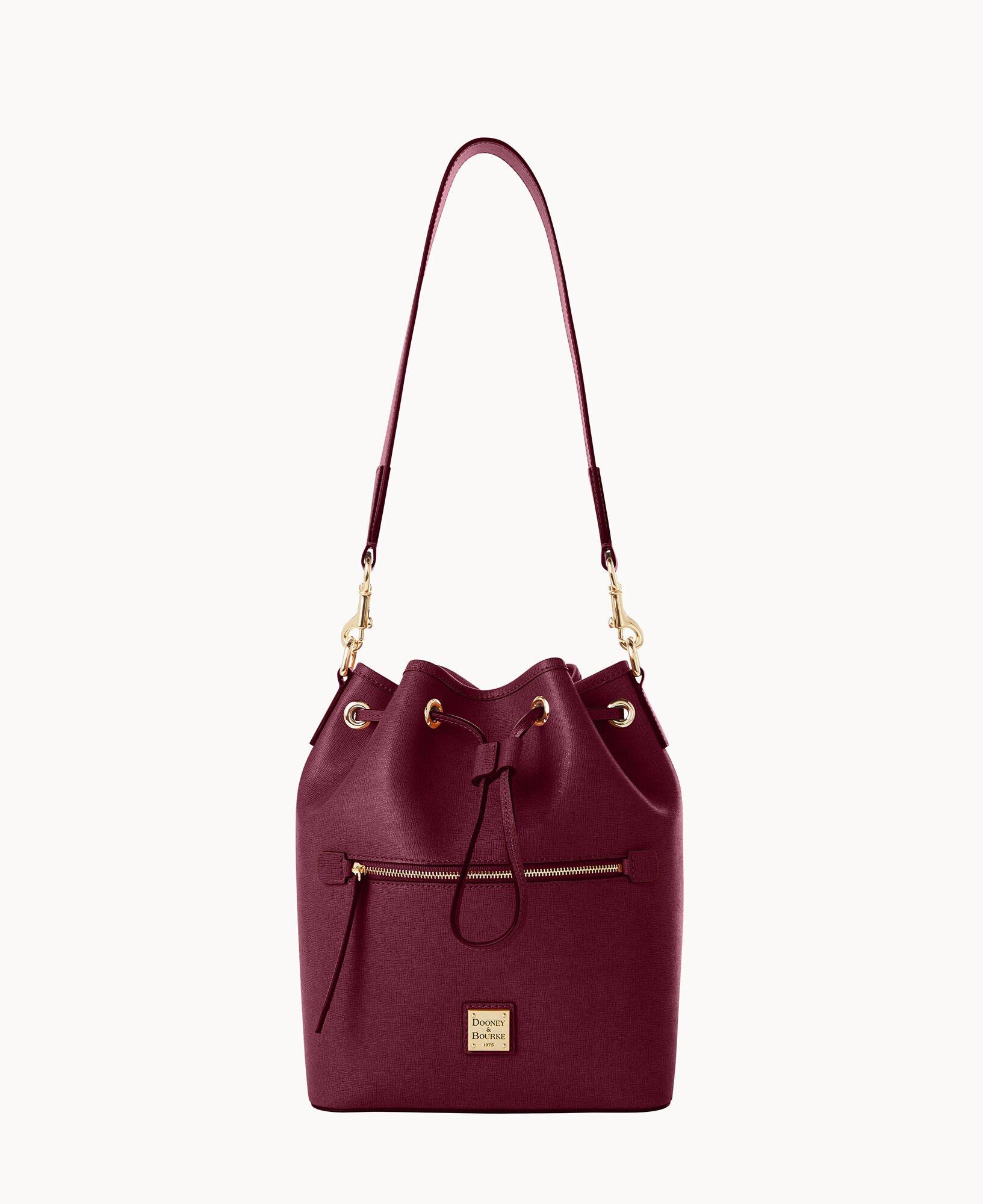 DOONEY & BOURKE #36204 Burgundy Saffiano Leather Hobo Shoulder Bag – ALL  YOUR BLISS