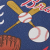 MLB Braves North South Triple Zip Crossbody