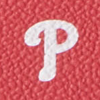 MLB Phillies Double Zip Wristlet