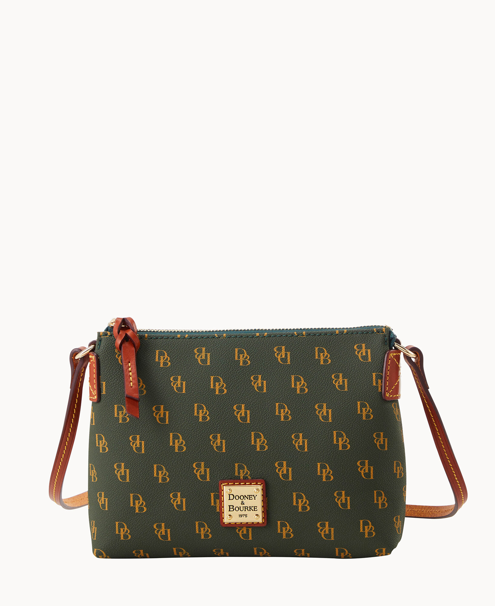 Dooney & Bourke Signature Logo Print Gretta Collection Pouchette Crossbody  Bag