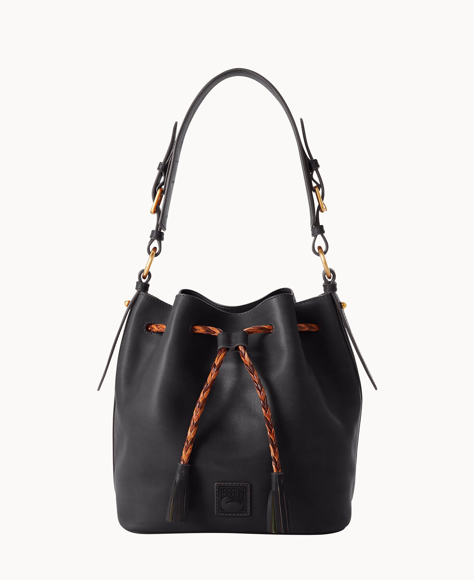 Dooney and bourke leather drawstring bag 2025
