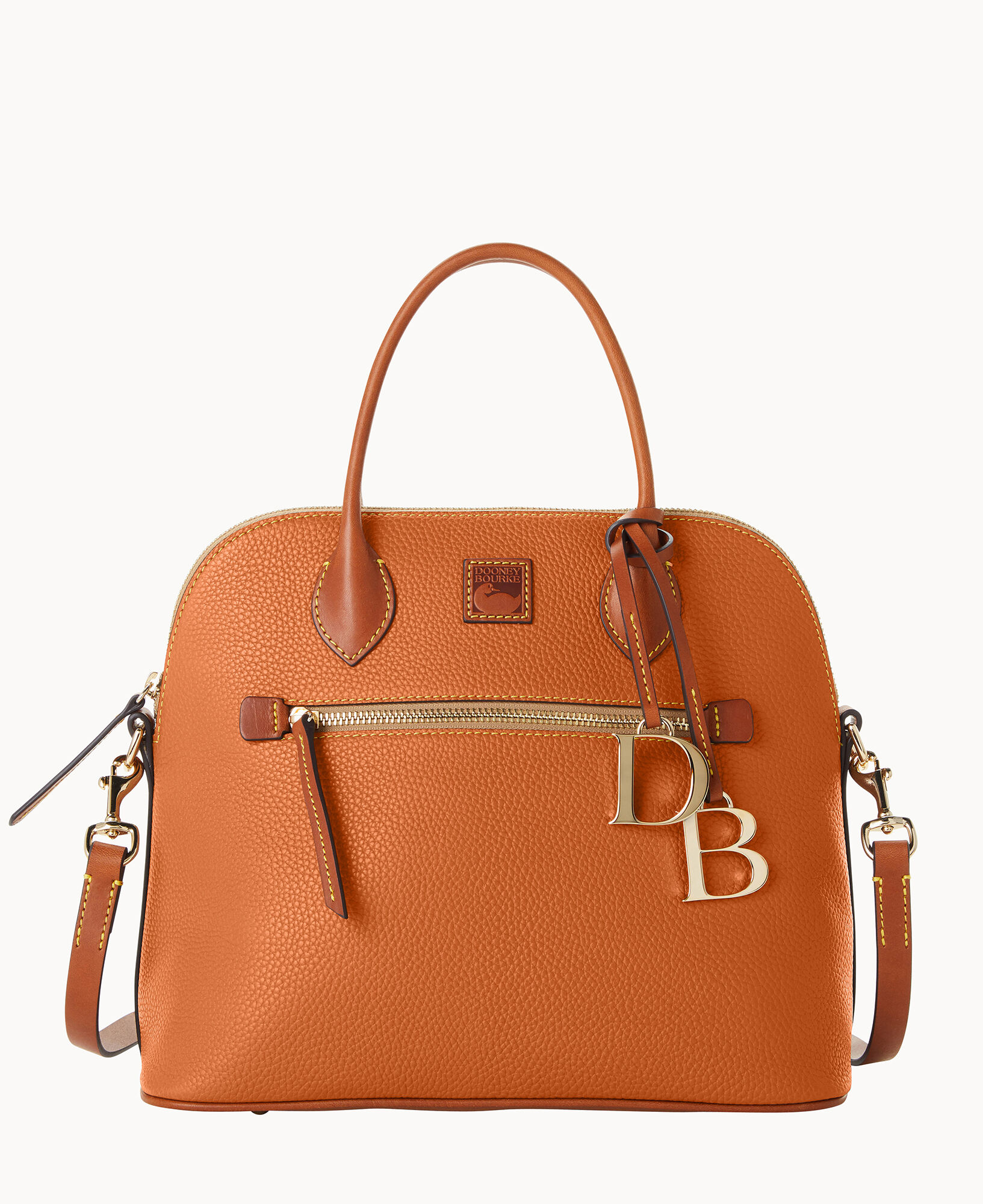 Dooney & Bourke Domed Pebble Leather Satchel