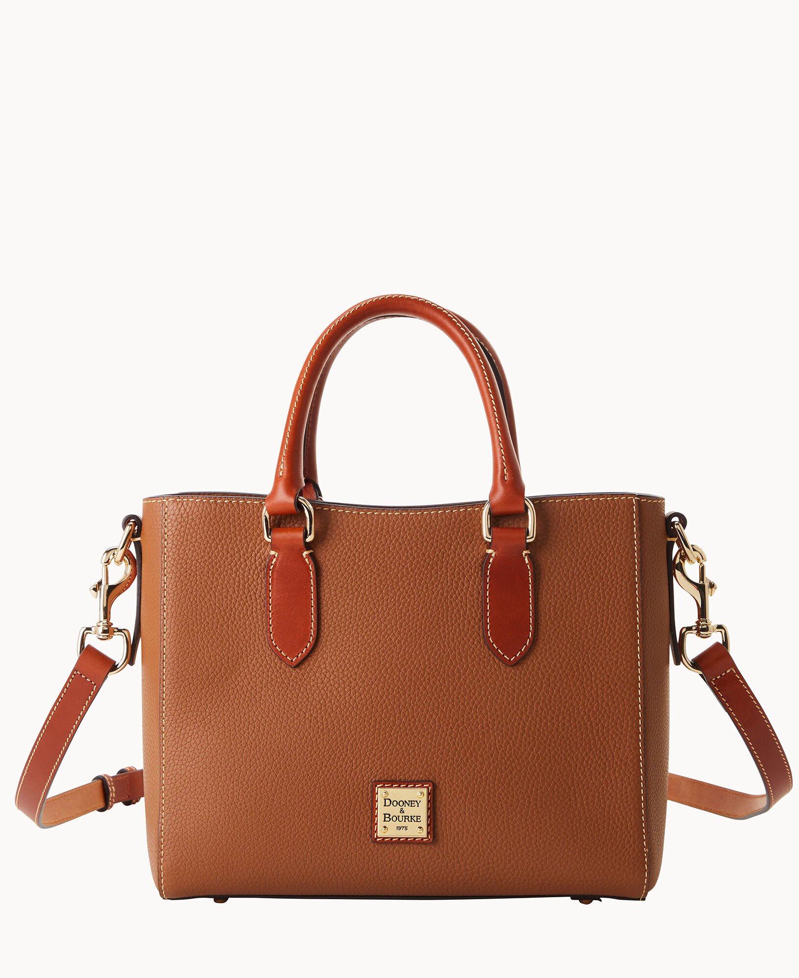 Dooney & Bourke Dark Brown Leather Satchel Bag