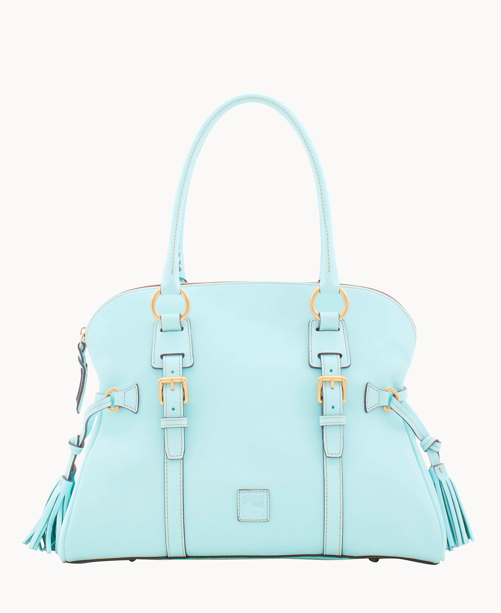 Dooney Bourke Blue Florentine Toledo Leather BUCKLEY Bag Drawstring Satchel  Bag