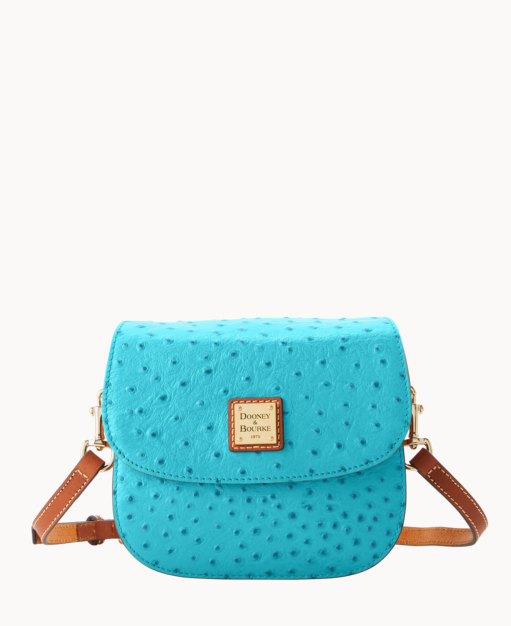 Dooney & Bourke Ostrich Saddle Bag