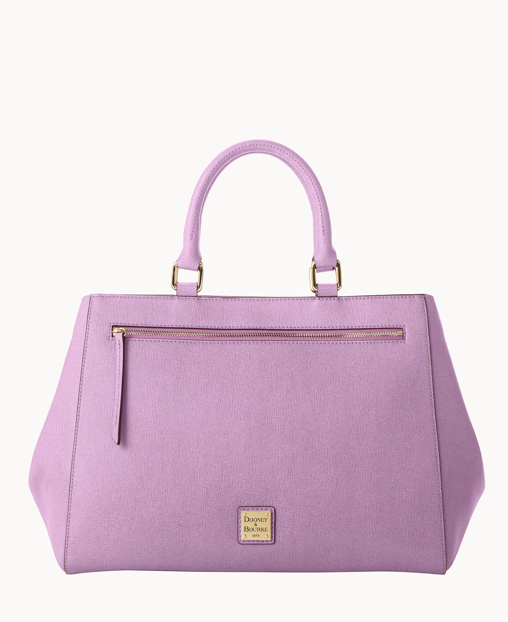 Saffiano Zip Satchel