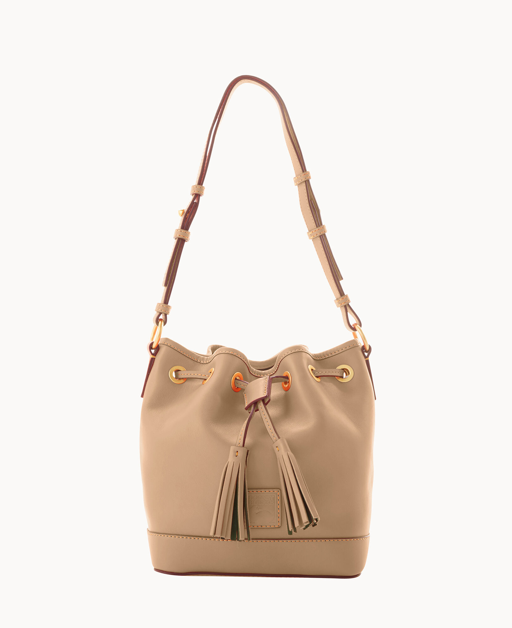 Dooney bourke drawstring online leather shoulder bag