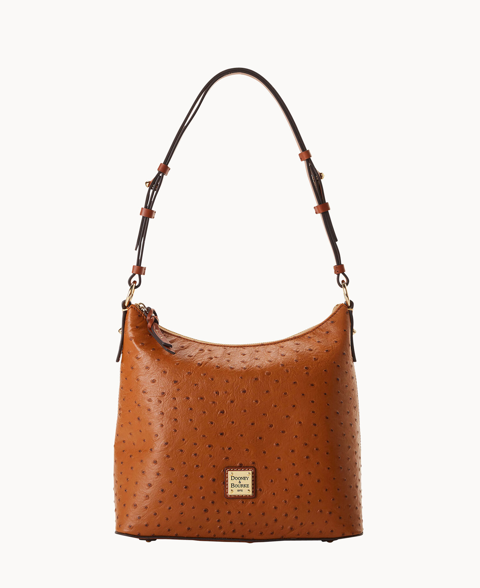 Dooney & bourke ostrich hotsell embossed 75th anniversary hobo bag