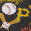 MLB Pirates Large Zip Around Wristlet