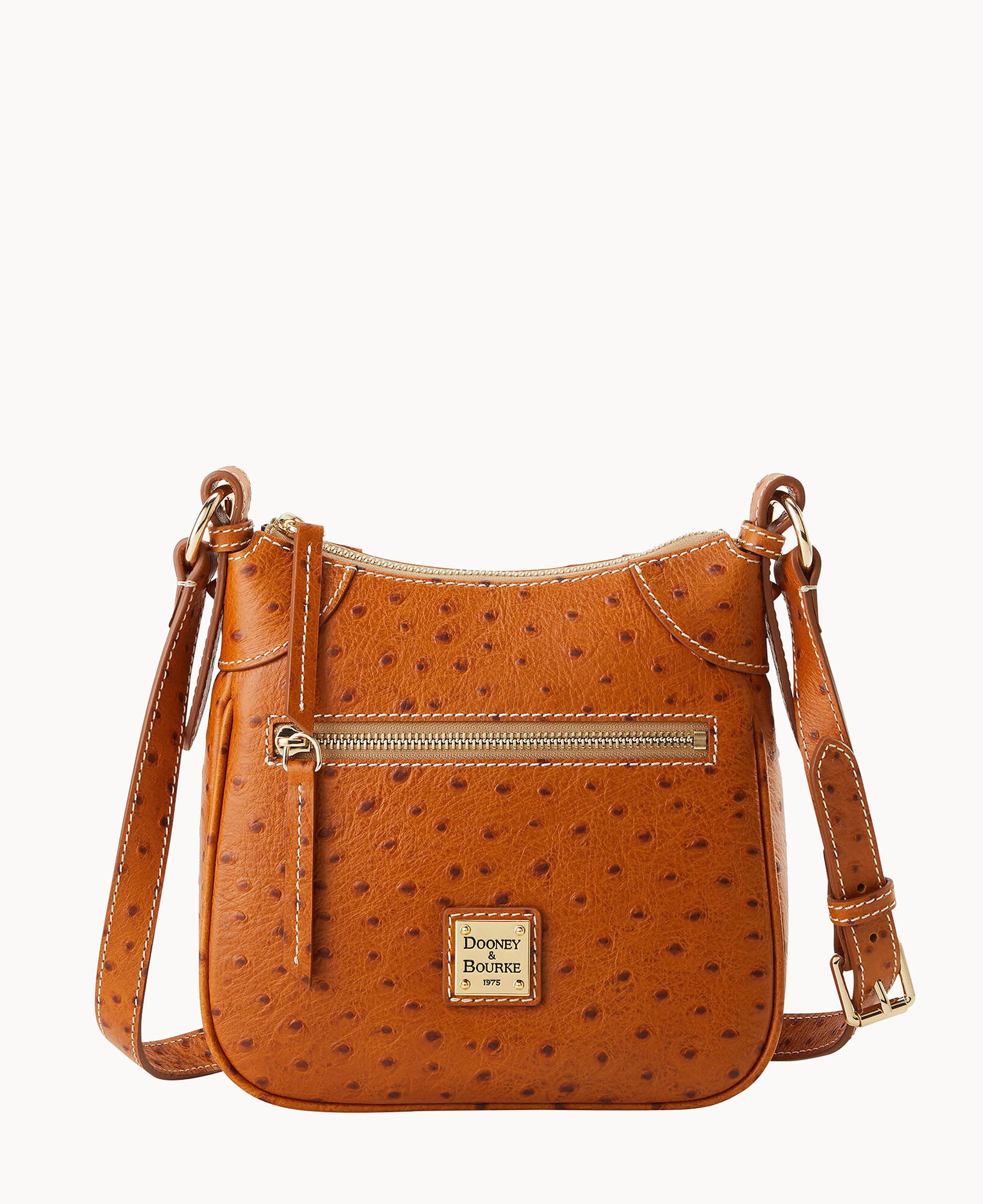 Dooney & Bourke Ostrich Front Zip Crossbody Dooney & Bourke Ostrich Front Zip Crossbody