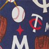 MLB Twins Large Zip Around Wristlet