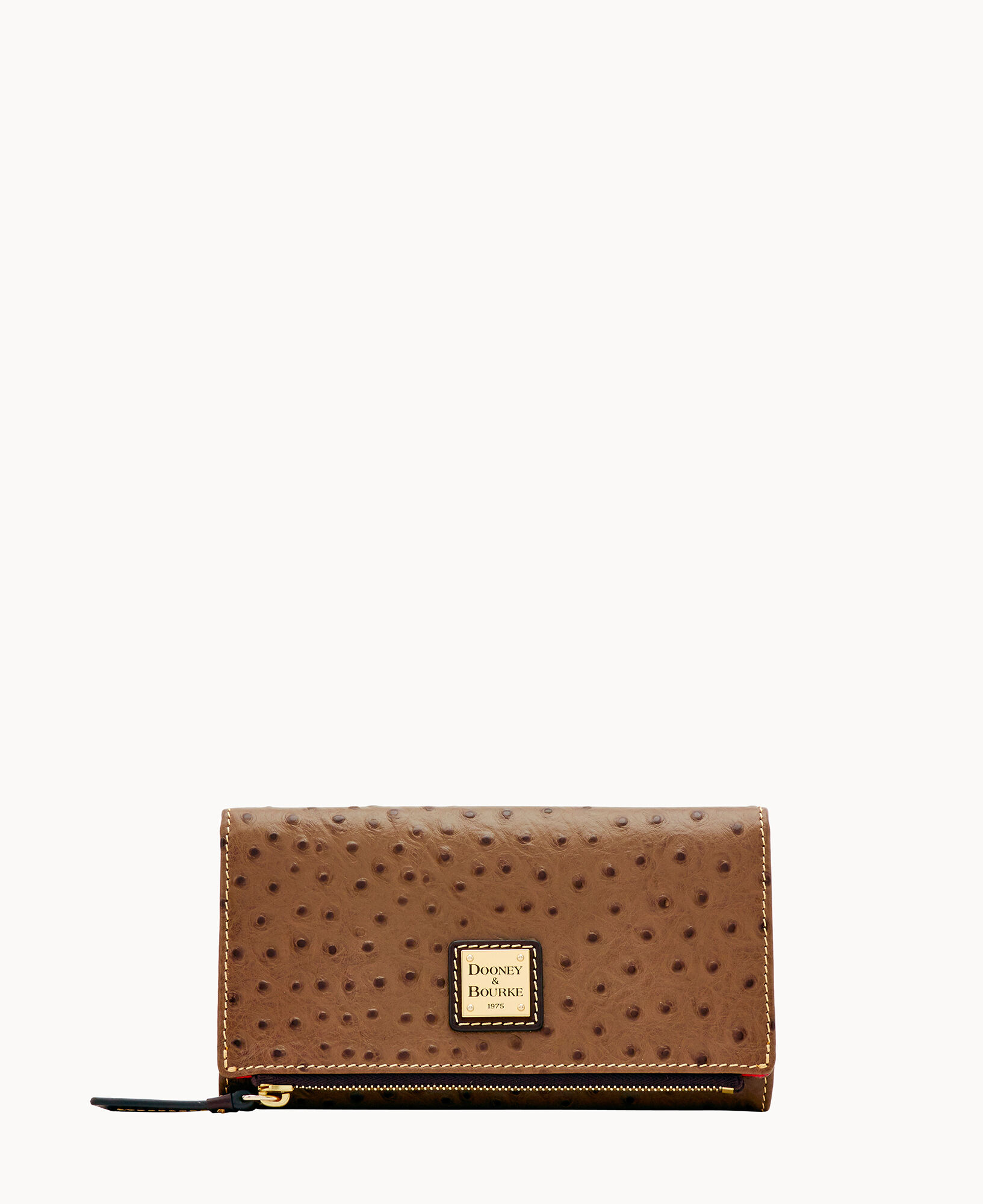 Dooney Bourke Ostrich Foldover Wallet