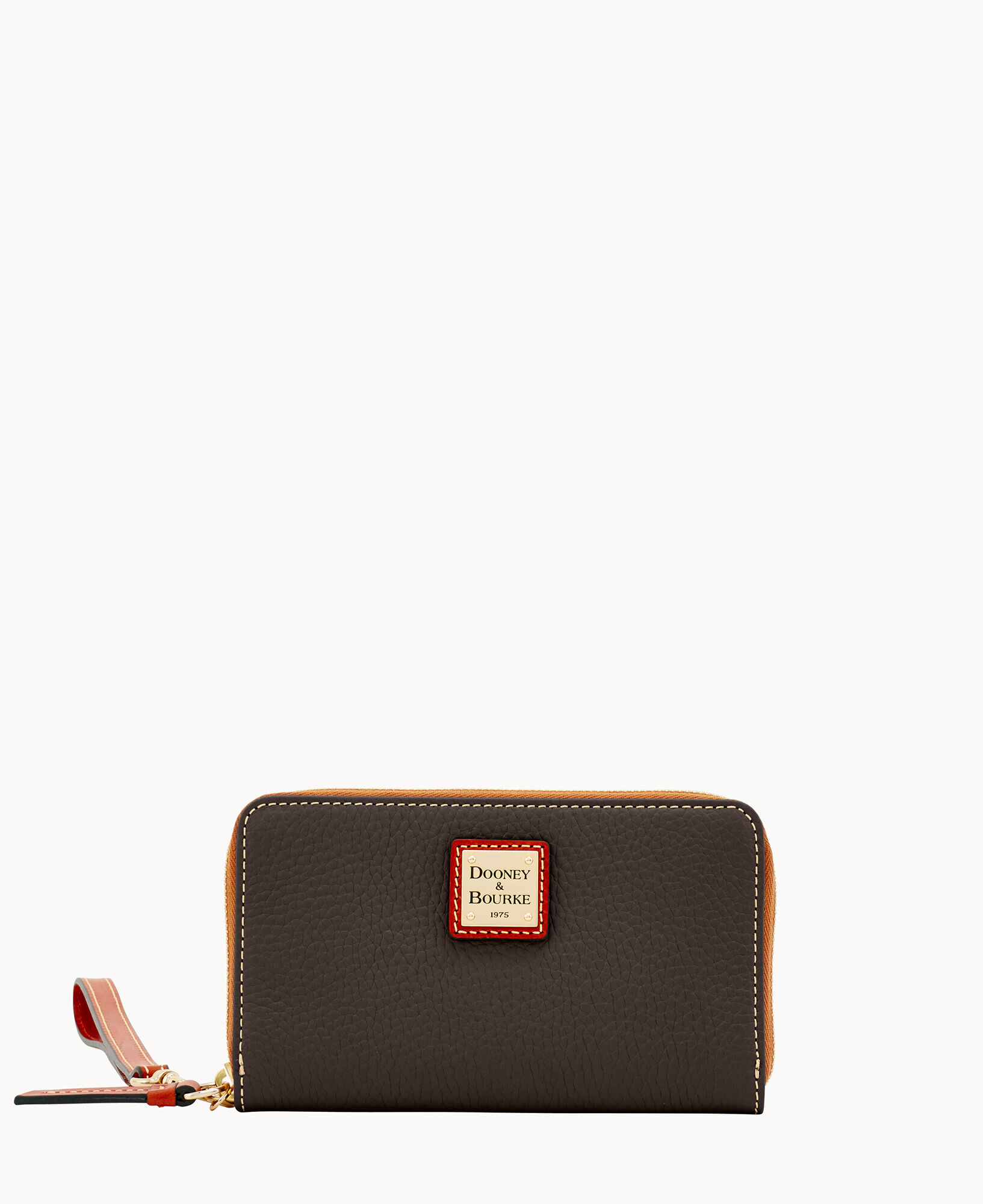 Dooney & bourke pebble leather zip around phone top wallet