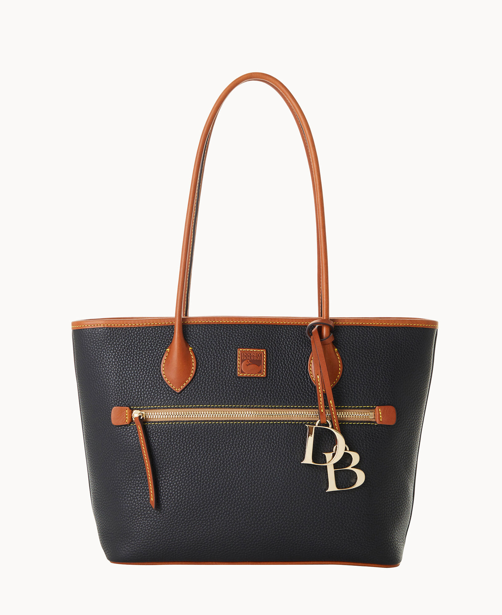 Dooney & Bourke Signature Collection DB Anniversary Print Linen & Leather  Top Handles Satchel