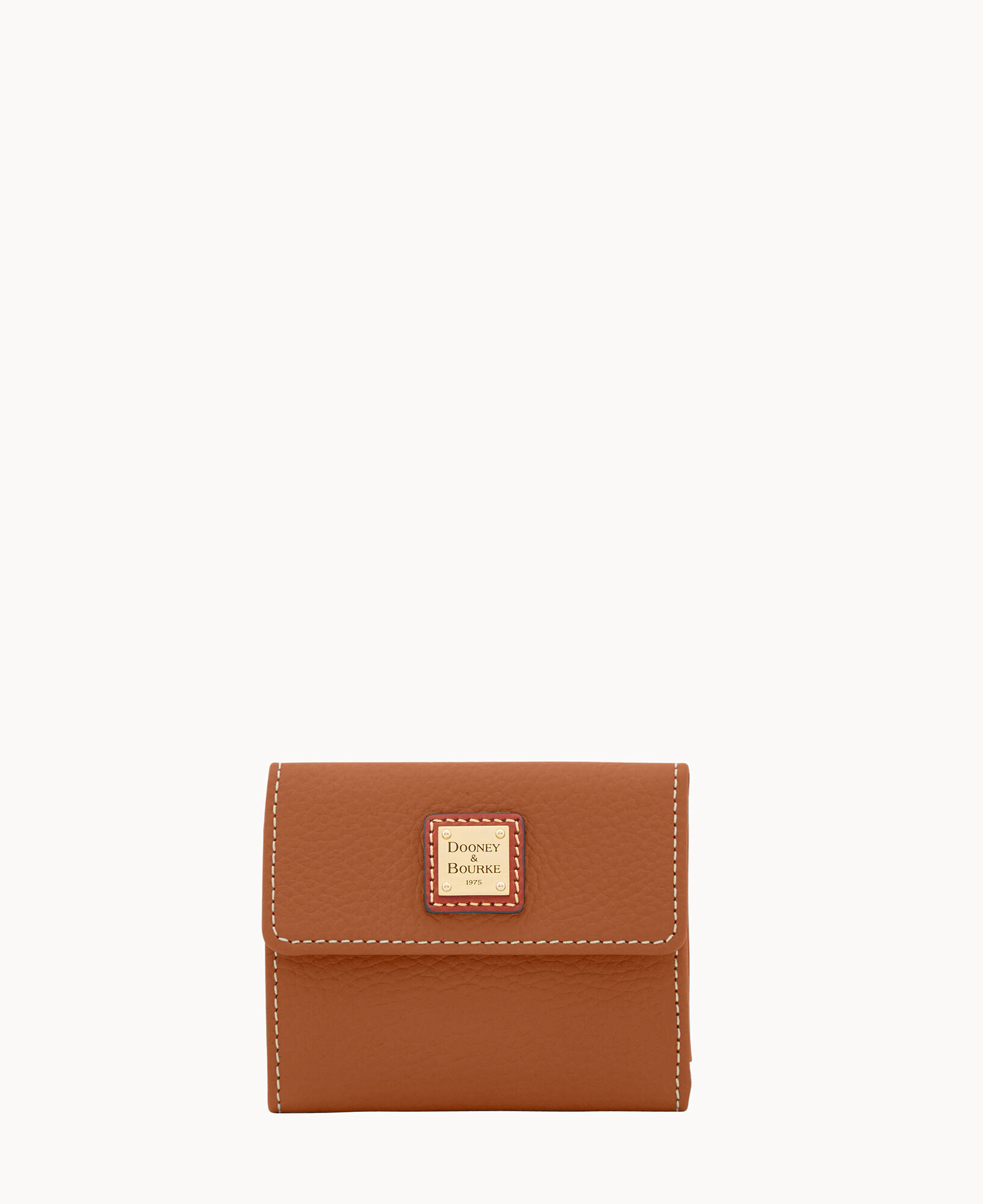 Dooney Bourke Pebble Grain Small Flap Credit Card Wallet