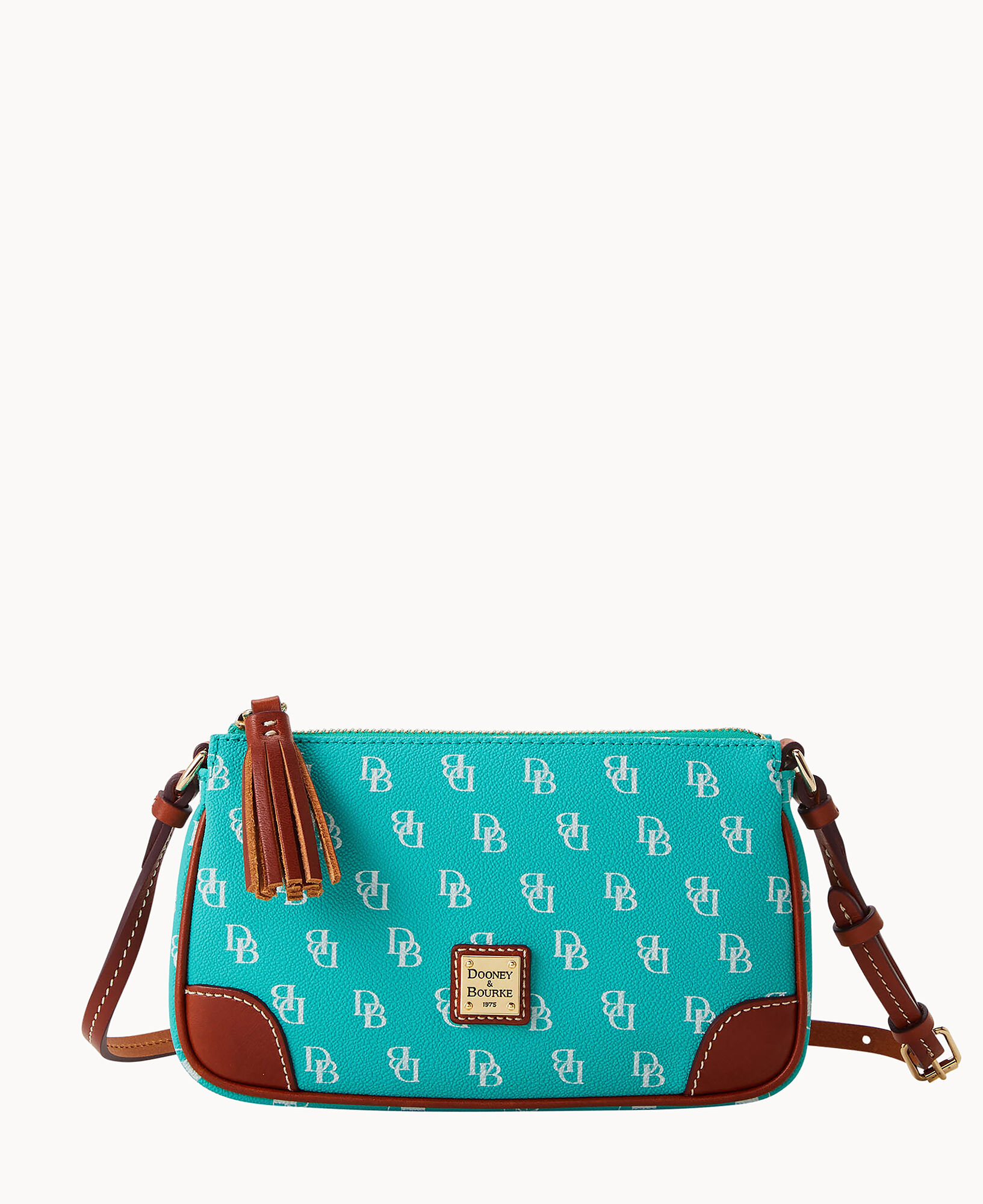 Dooney & Bourke Signature Logo Print Gretta Collection Pouchette Crossbody  Bag