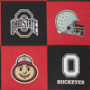 Collegiate Ohio State Stadium Wristlet