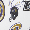 NFL Ravens Large Zip Around Wristlet