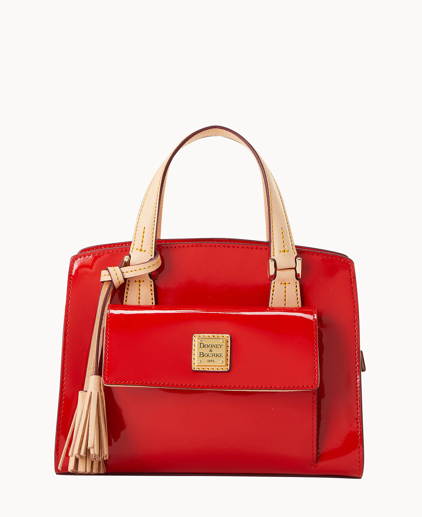 Dooney & bourke on sale patent small brenna satchel