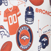 NFL Broncos Double Zip Wristlet