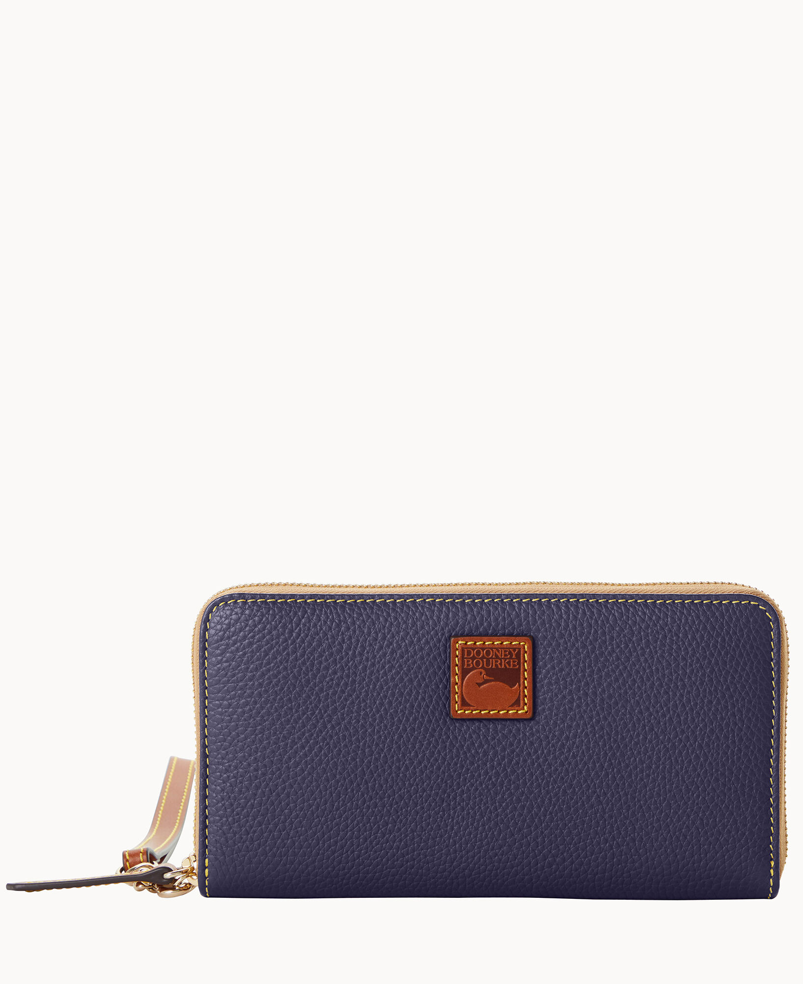 Dooney & Bourke Pebble Grain Top Zip Card Case Wristlet