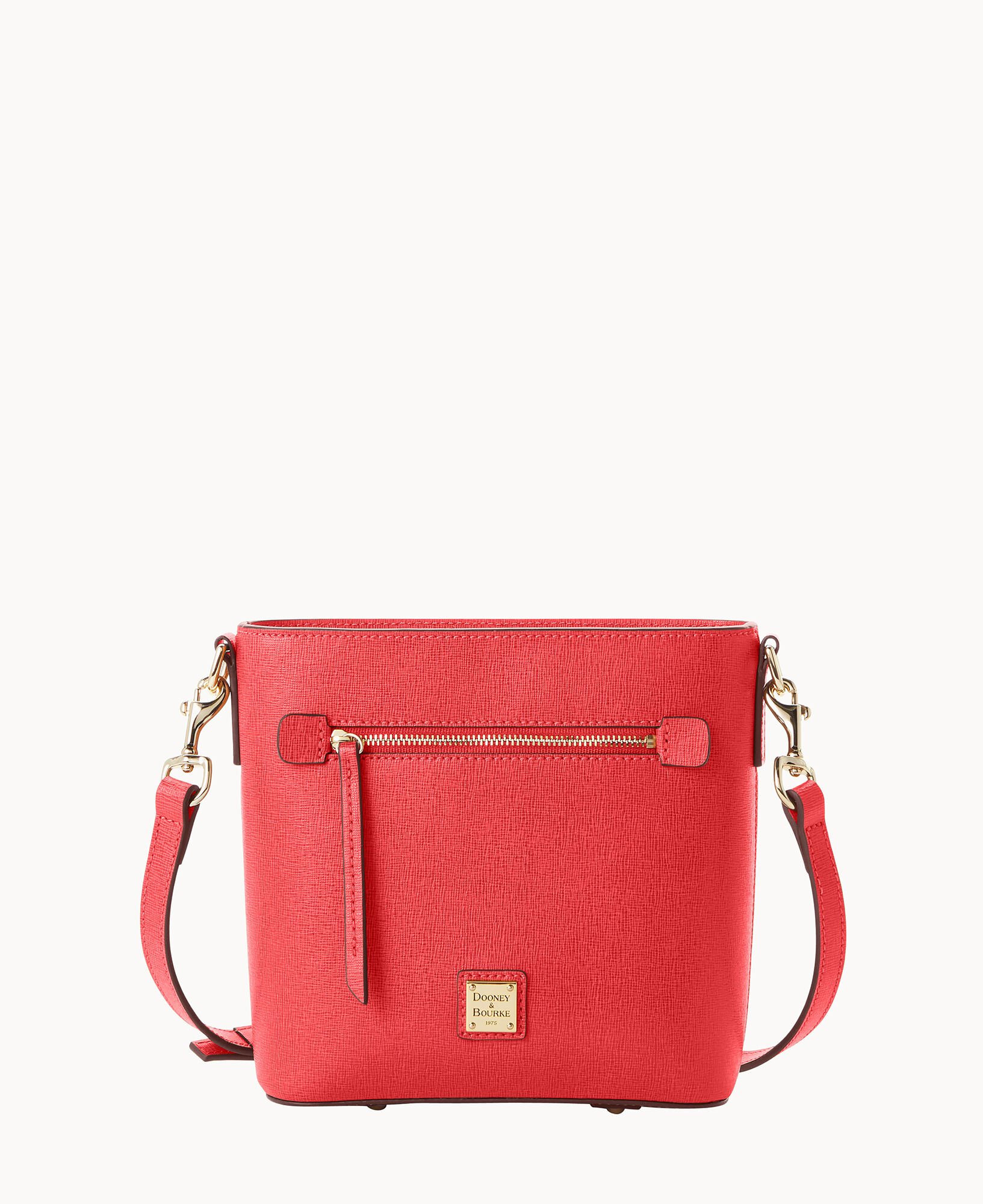 Dooney & Bourke Saffiano Ii Small Zip Crossbody in Red