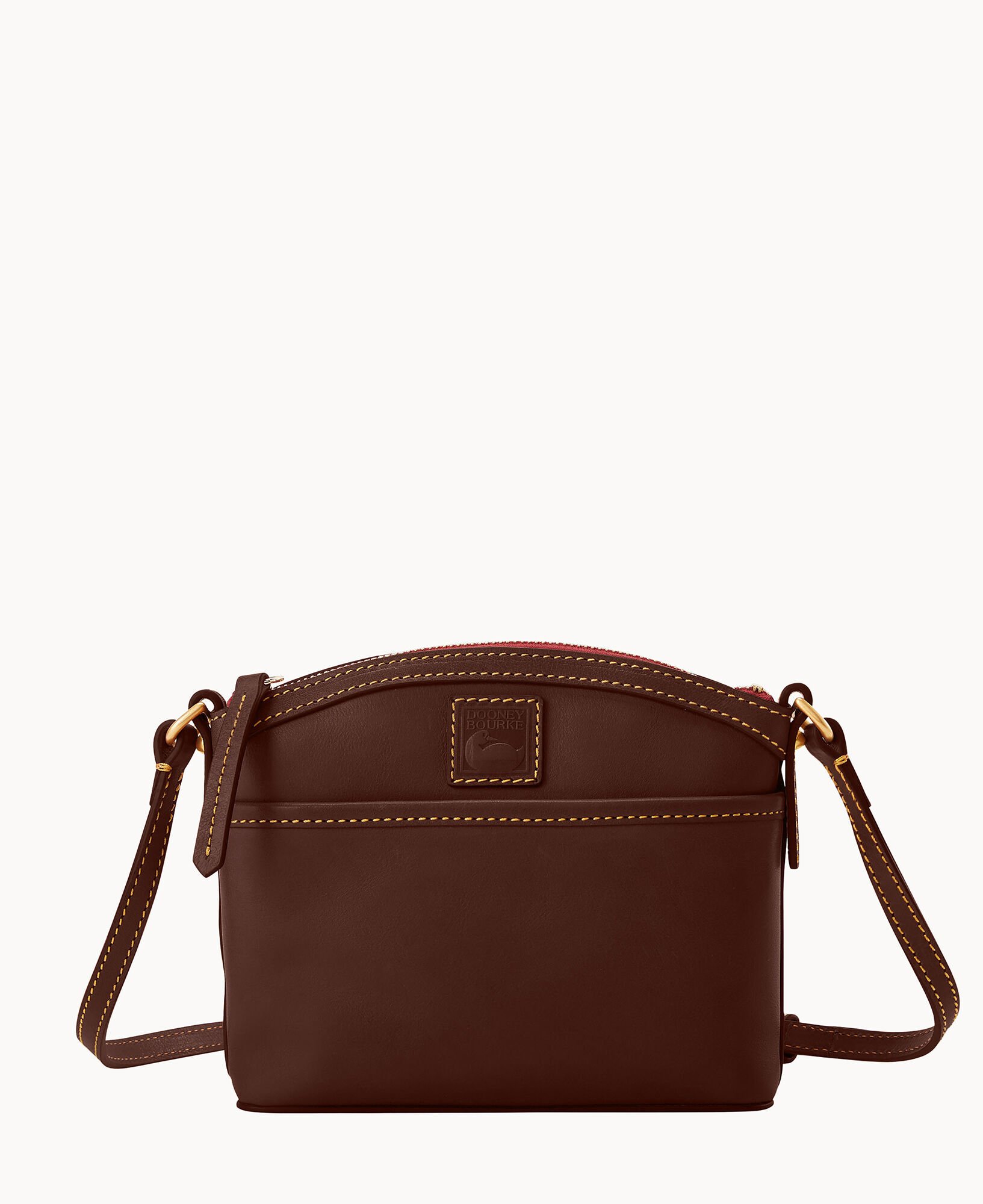 Dooney Bourke Women s Florentine Domed Crossbody Leather Shoulder Bag in Elephant