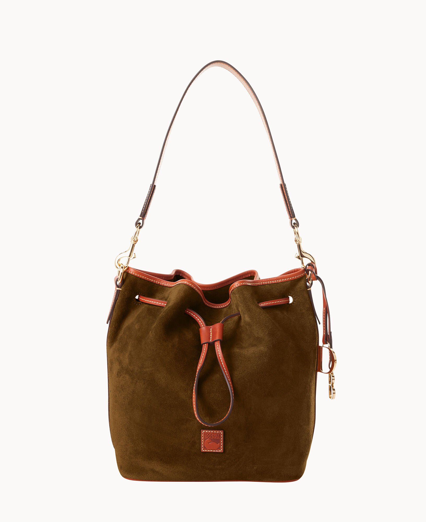 Dooney and bourke suede bucket bag deals