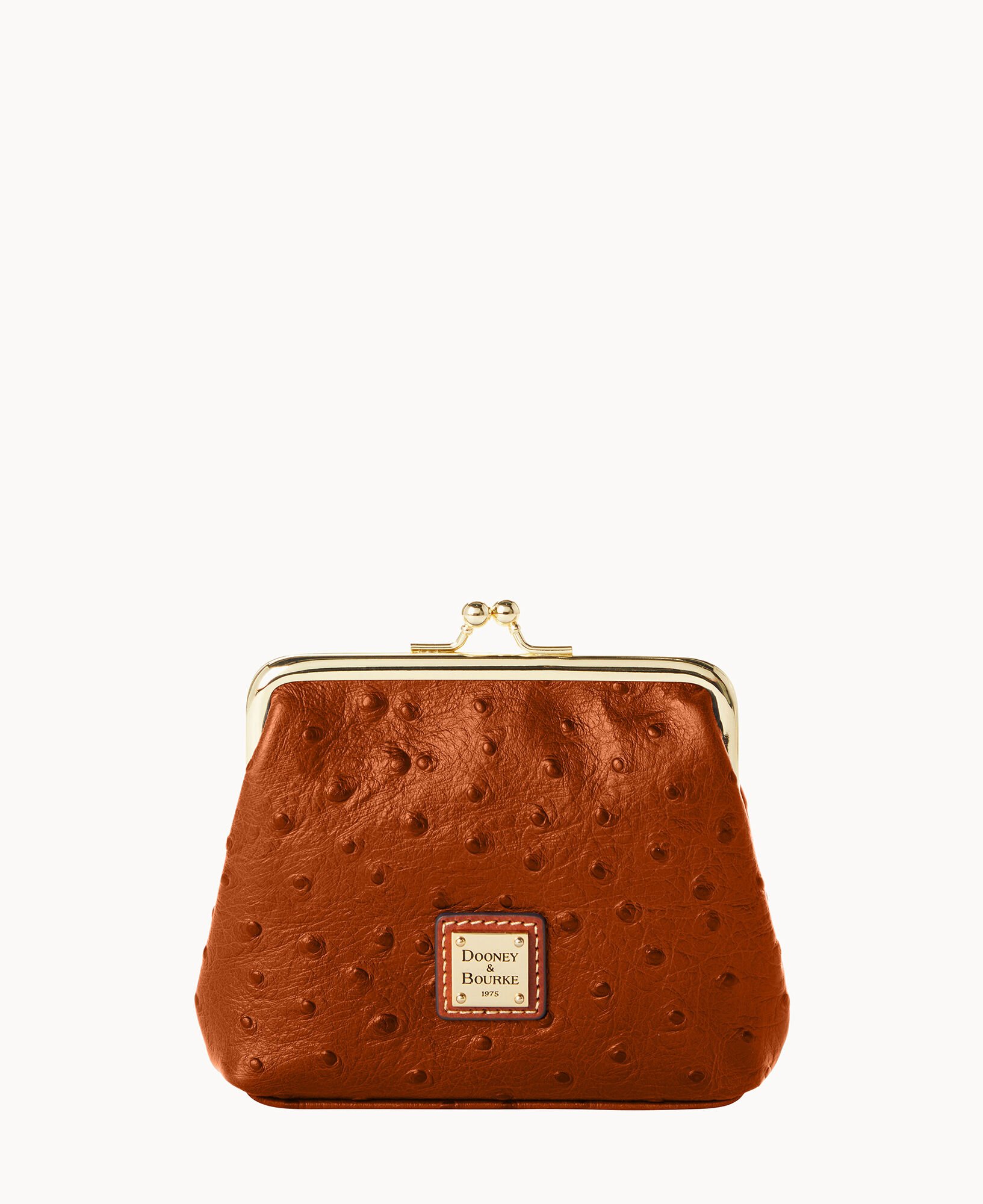 Dooney Bourke Ostrich Large Frame Purse