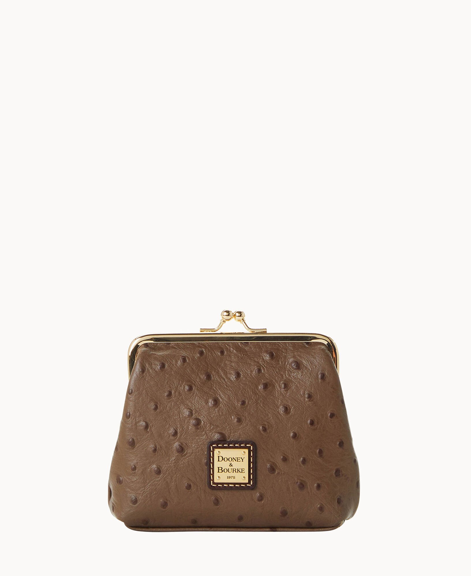 Dooney Bourke Ostrich Large Framed Purse