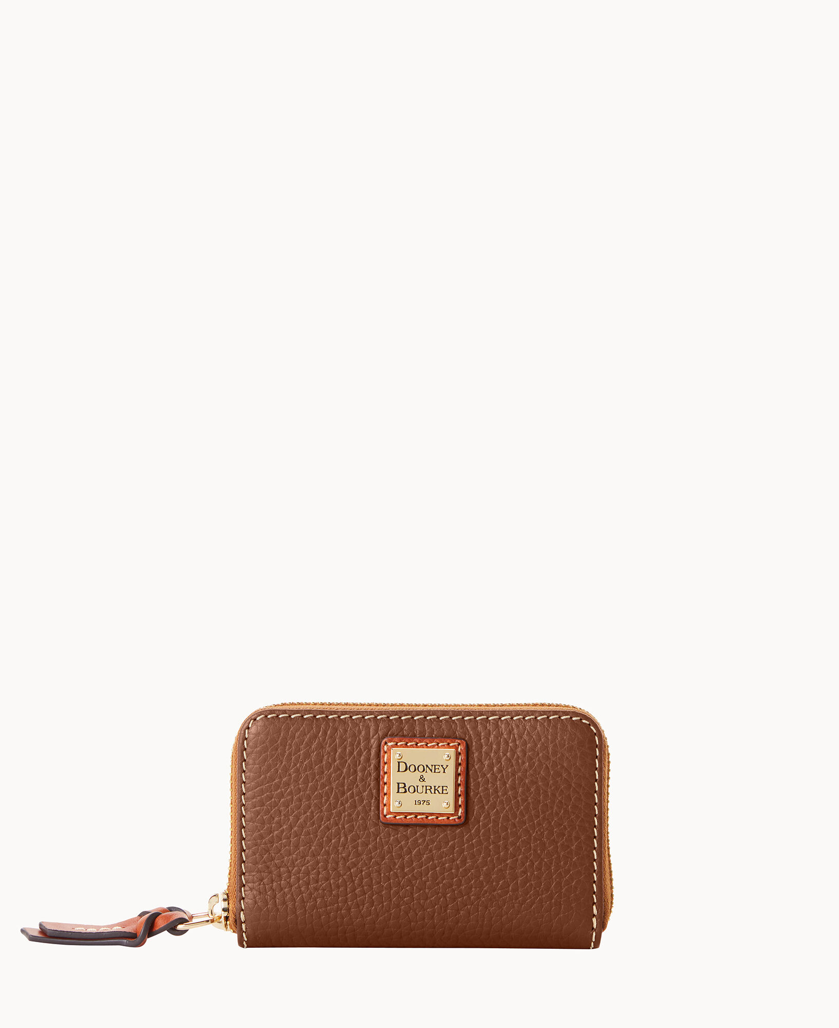 Dooney Bourke Pebble Grain Large Zip Around Credit Card Case