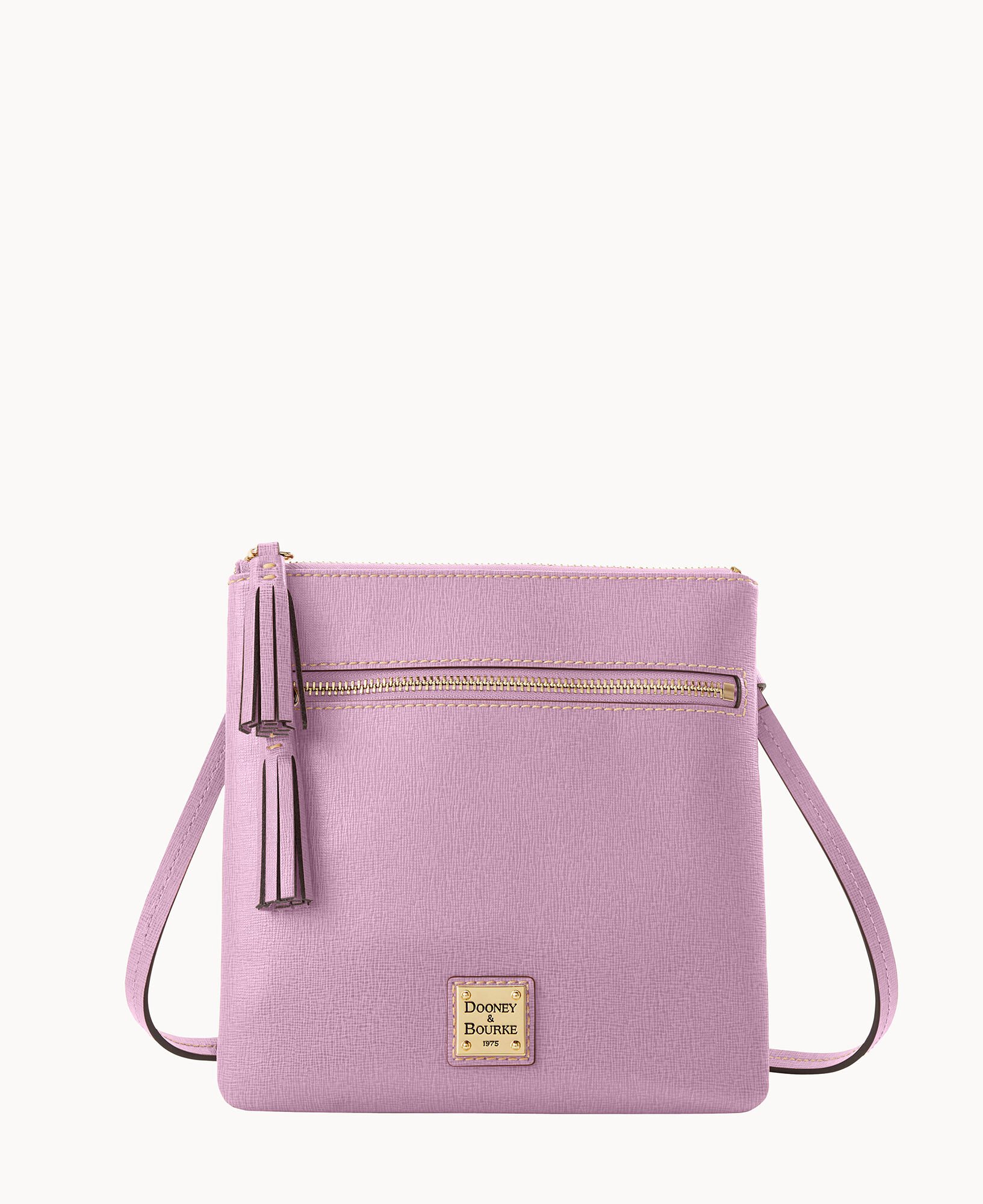 Dooney Bourke Saffiano Double Zip Tassel Crossbody