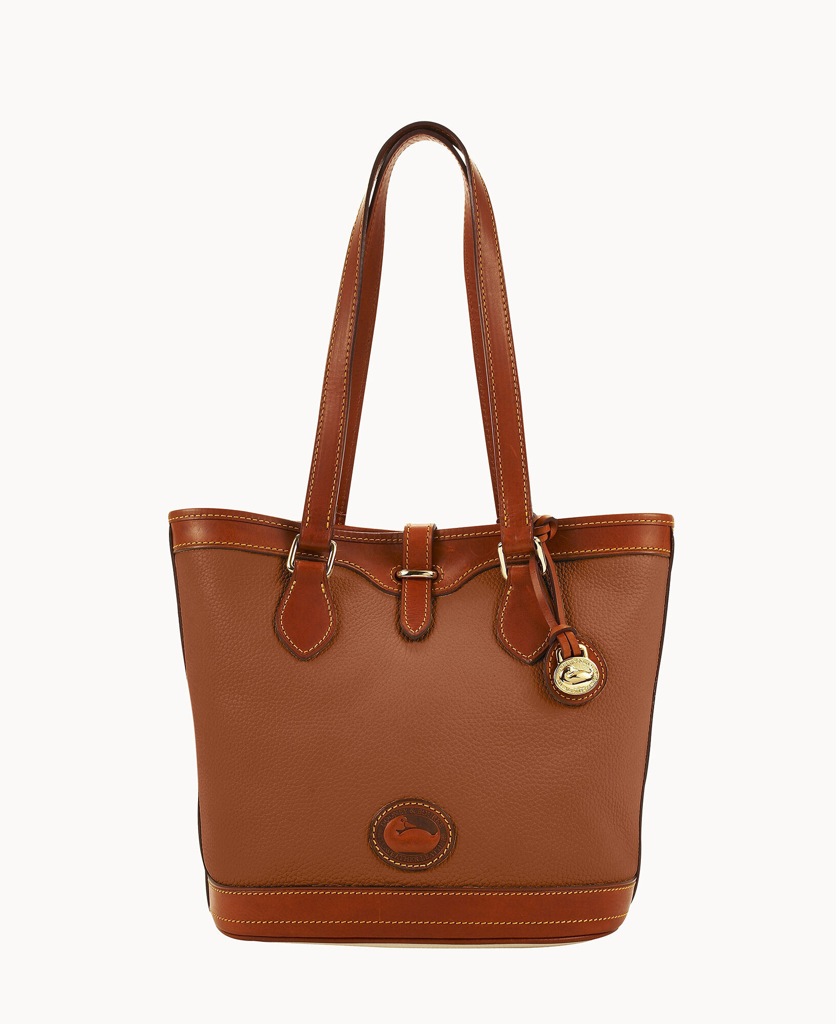 Dooney and bourke all shop weather leather bucket bag