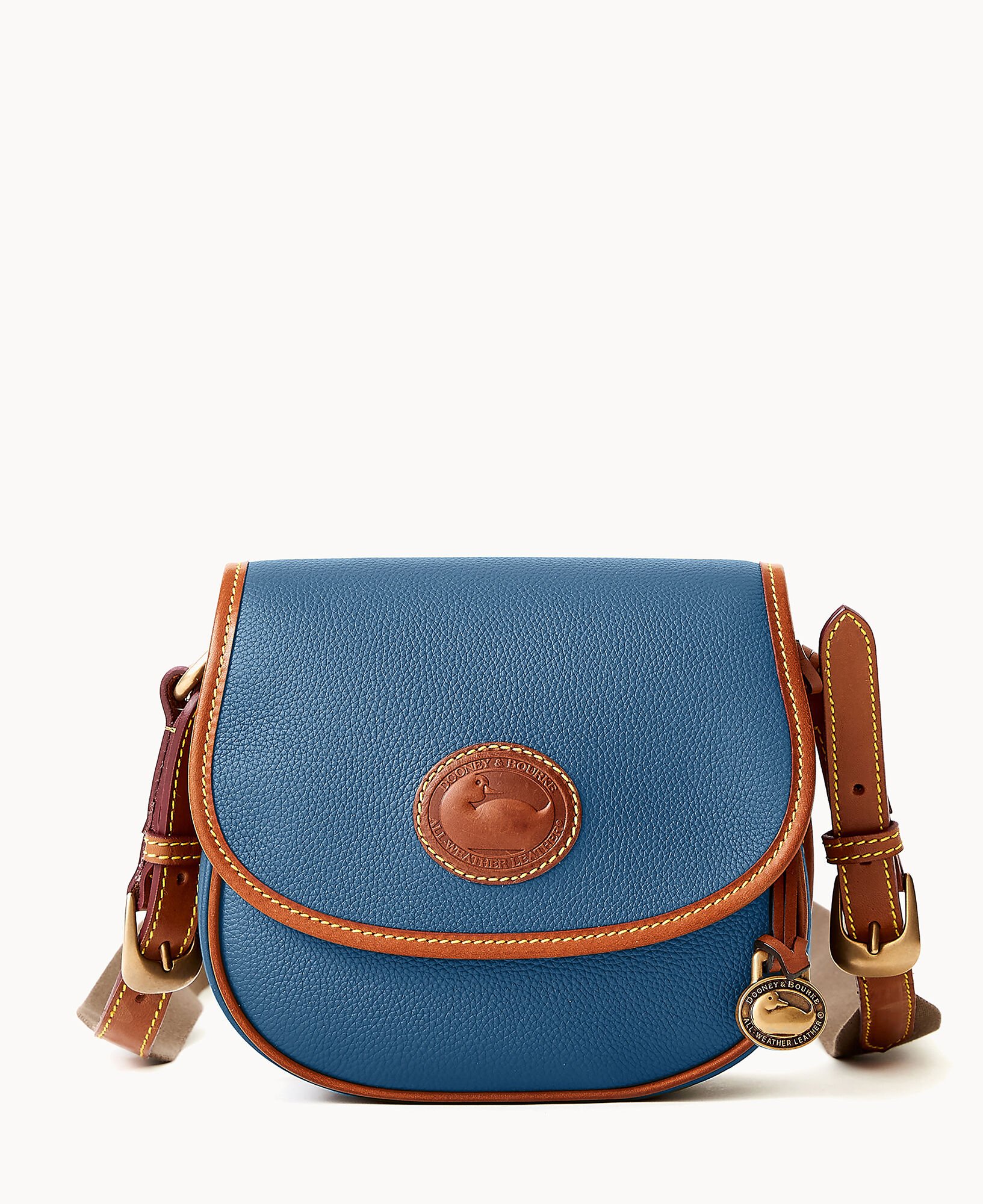 Leather crossbody bag Dooney and Bourke Grey in Leather - 35136974