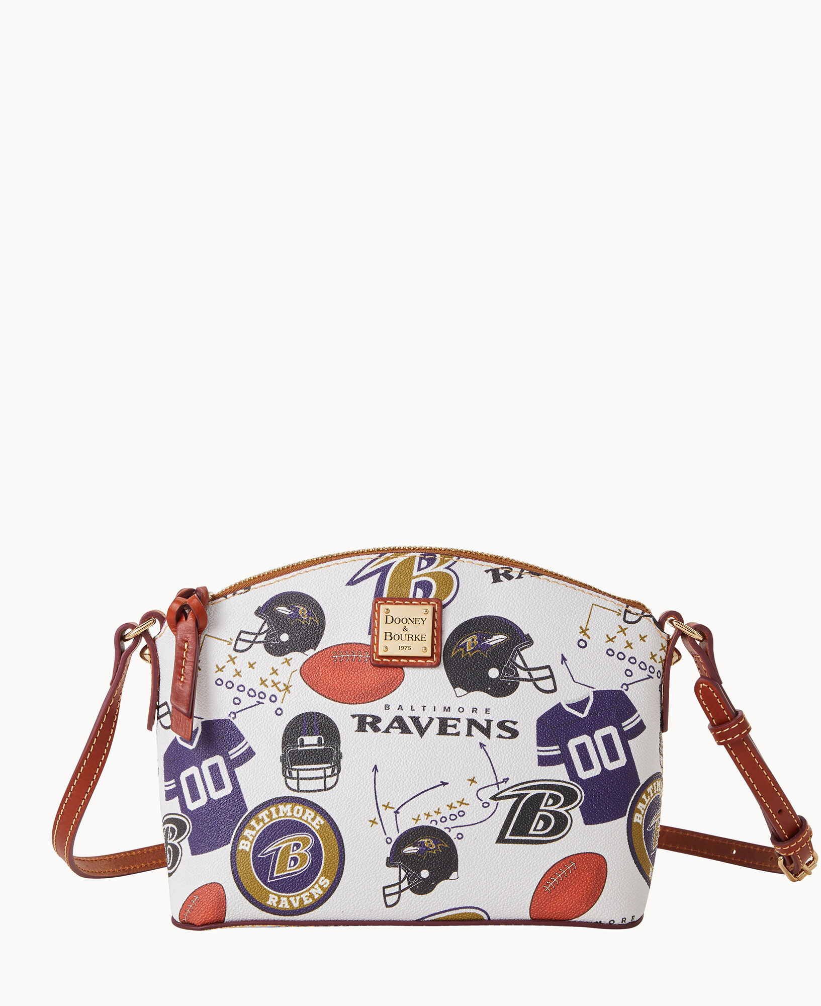Dooney & Bourke Baltimore Ravens Small Zip Crossbody Bag