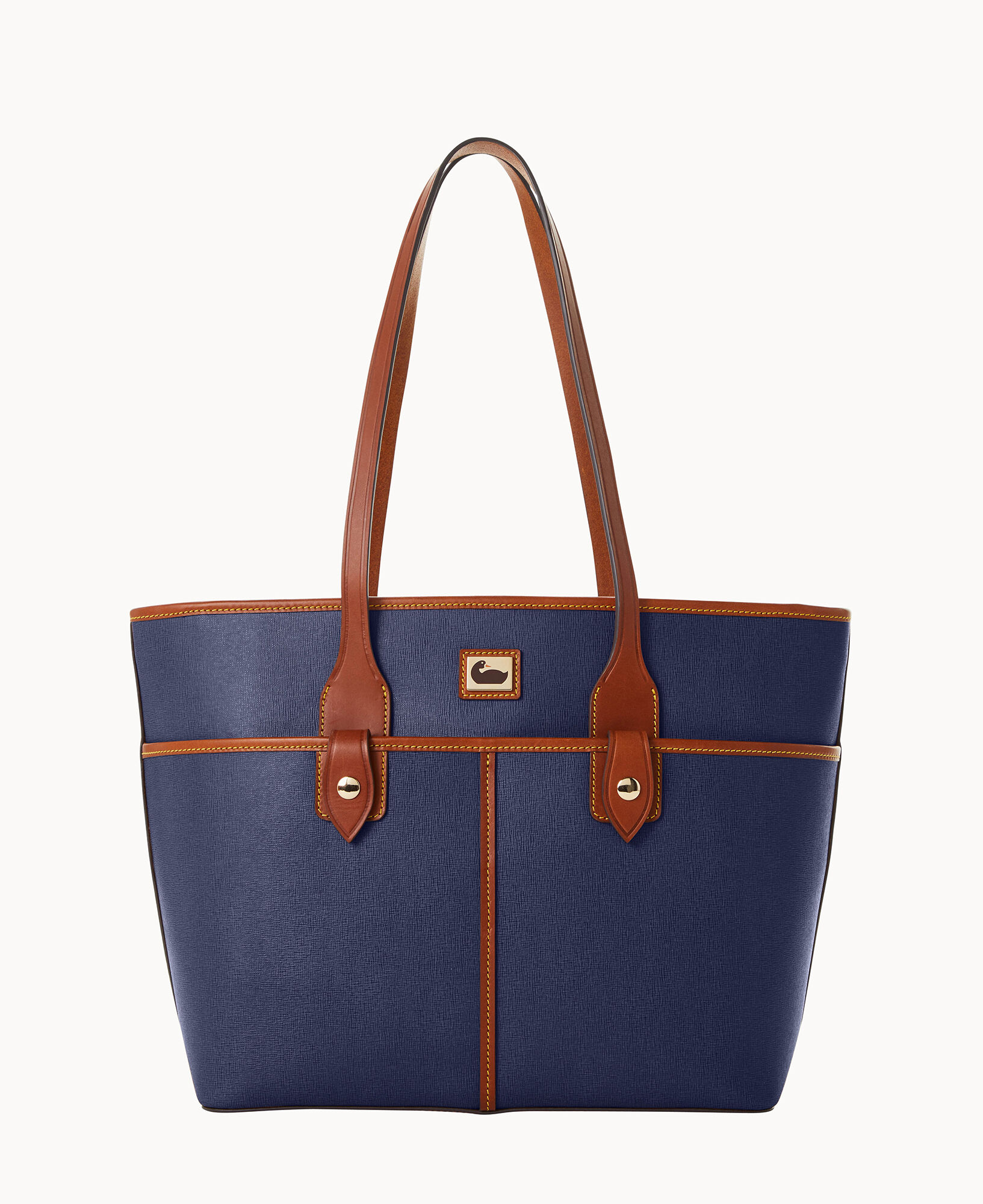 Dooney Bourke Camden Saffiano Double Pocket Tote