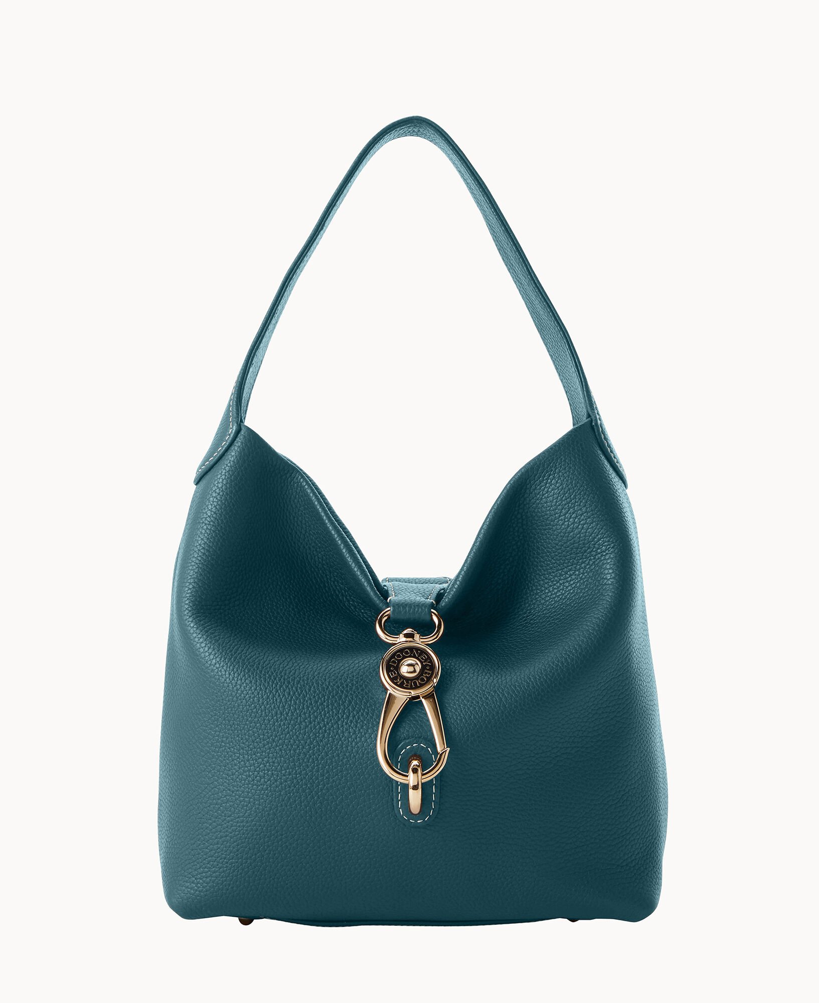 Dooney and bourke logo lock hobo clearance