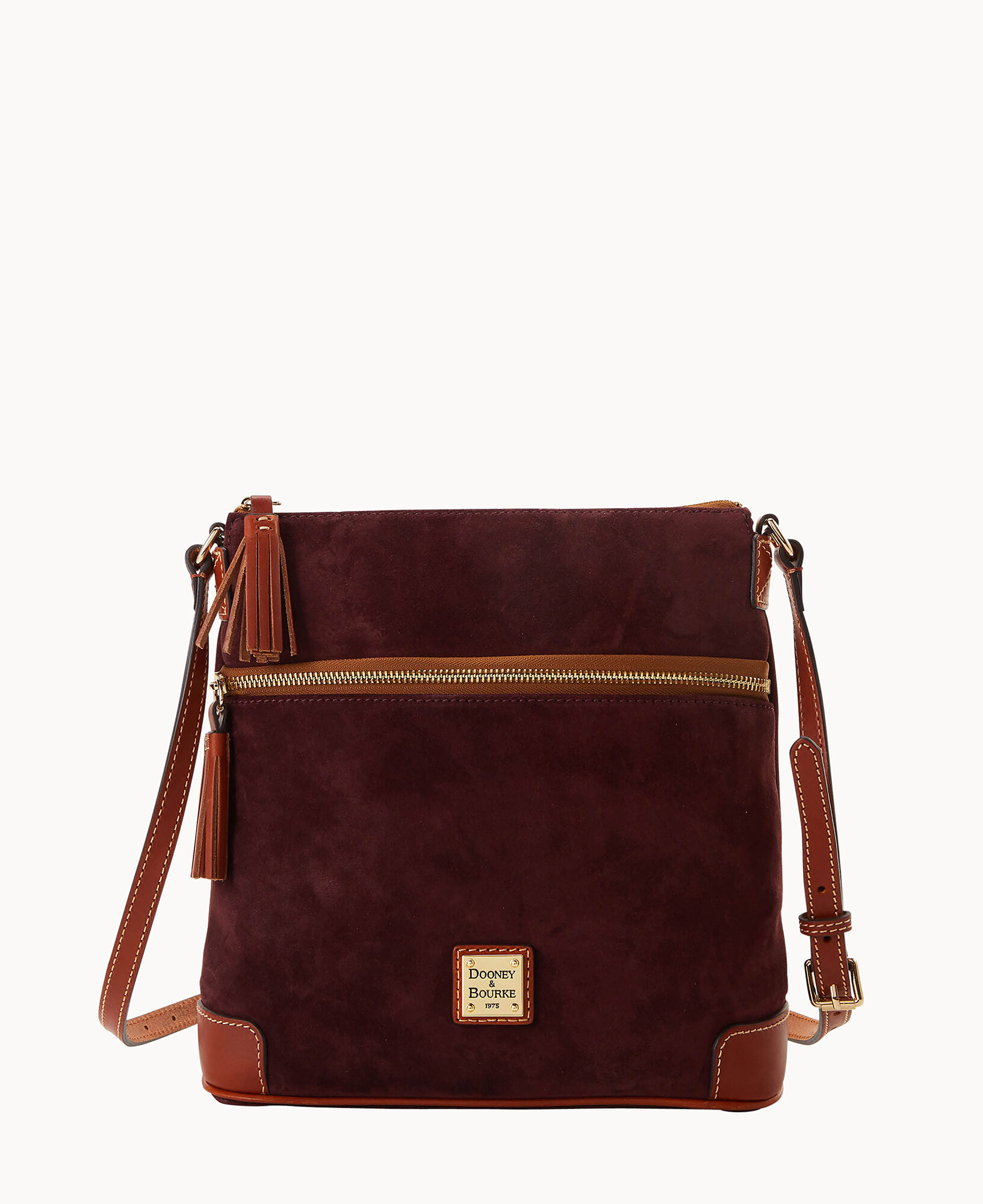 Dooney & Bourke Saffiano Double Zip Tassel Crossbody