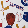 MLB Rangers Large Zip Around Wristlet