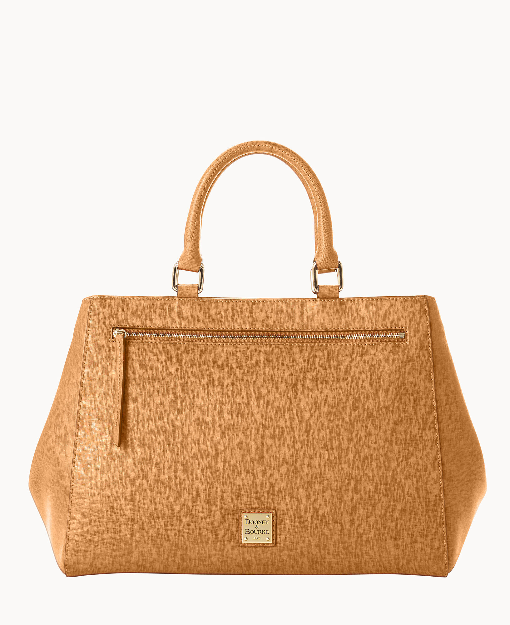 Saffiano Small Zip Satchel