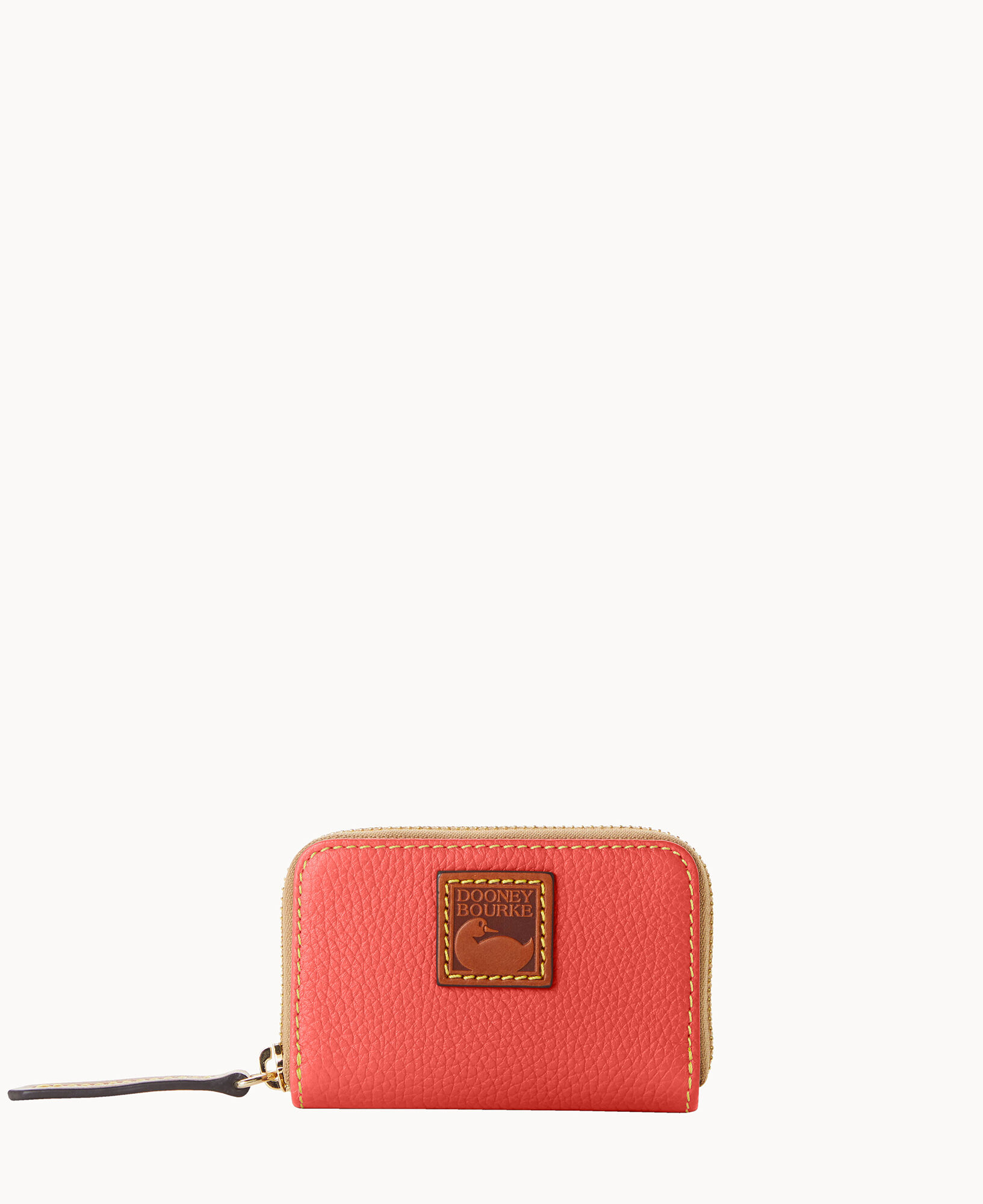 Dooney Bourke Pebble Grain Zip Around Credit Card Case