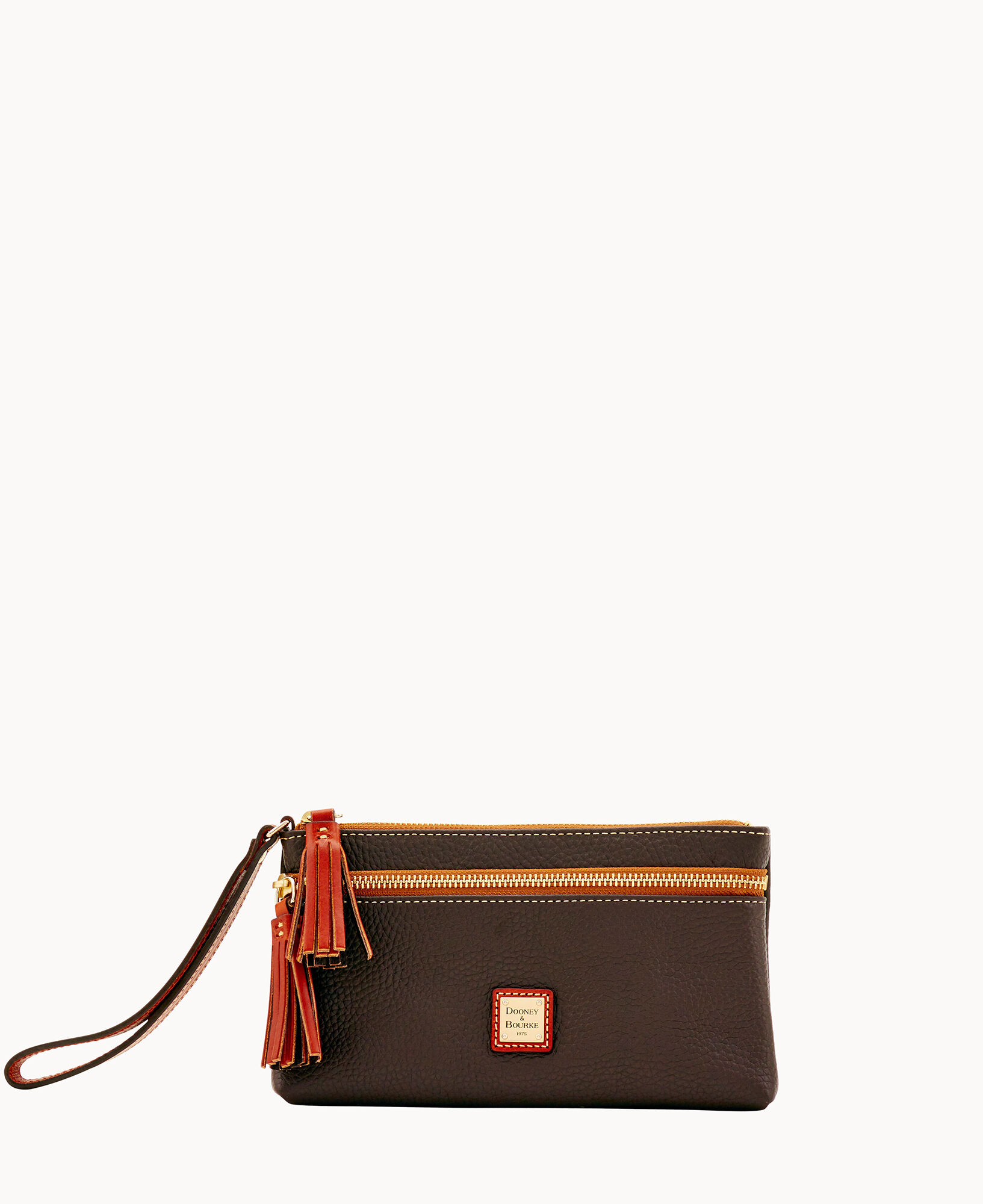 Dooney Bourke Pebble Grain Double Zip Wristlet