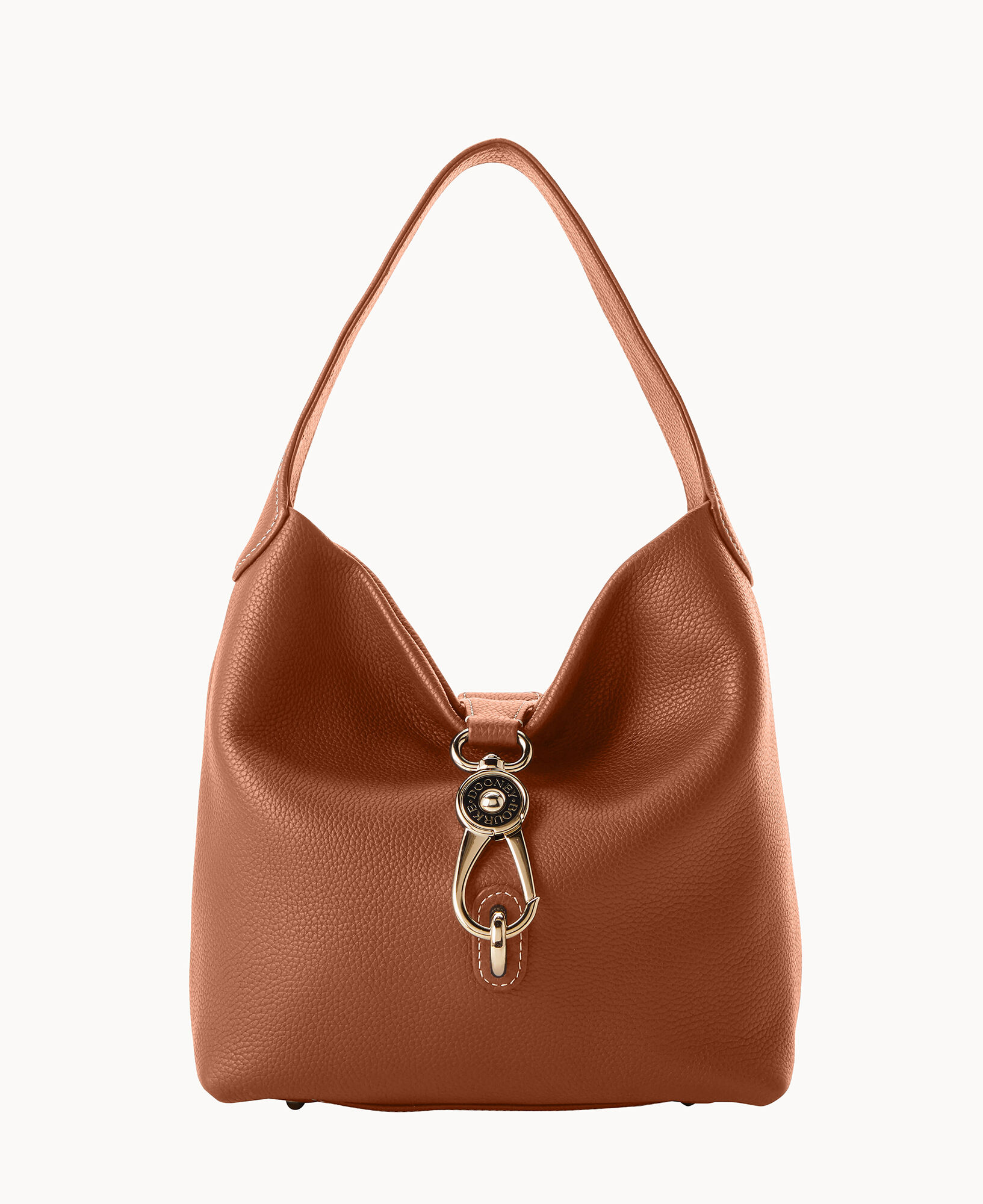 Dooney & Bourke Pebble Grain Small Logo Lock Sac Shoulder Bag